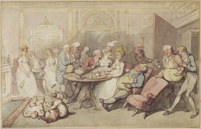 Nach dem Abendessen, ca. 1805 von Thomas Rowlandson